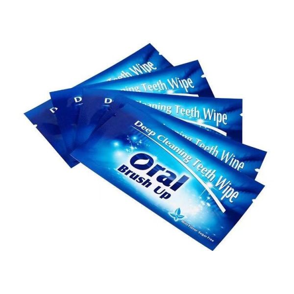 Oral Brush Up Mint Flavor Sugar Free Teeth Whitening Cloth 1pc